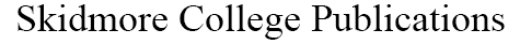 Skidmore College Publications